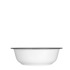 Ib Laursen Waschgefäss Emaille weiß mit schwarzer Kante