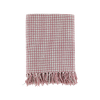 Chic Antique Aix Plaid Himbeere mit Fransen im skandinavischen Landhausstil
