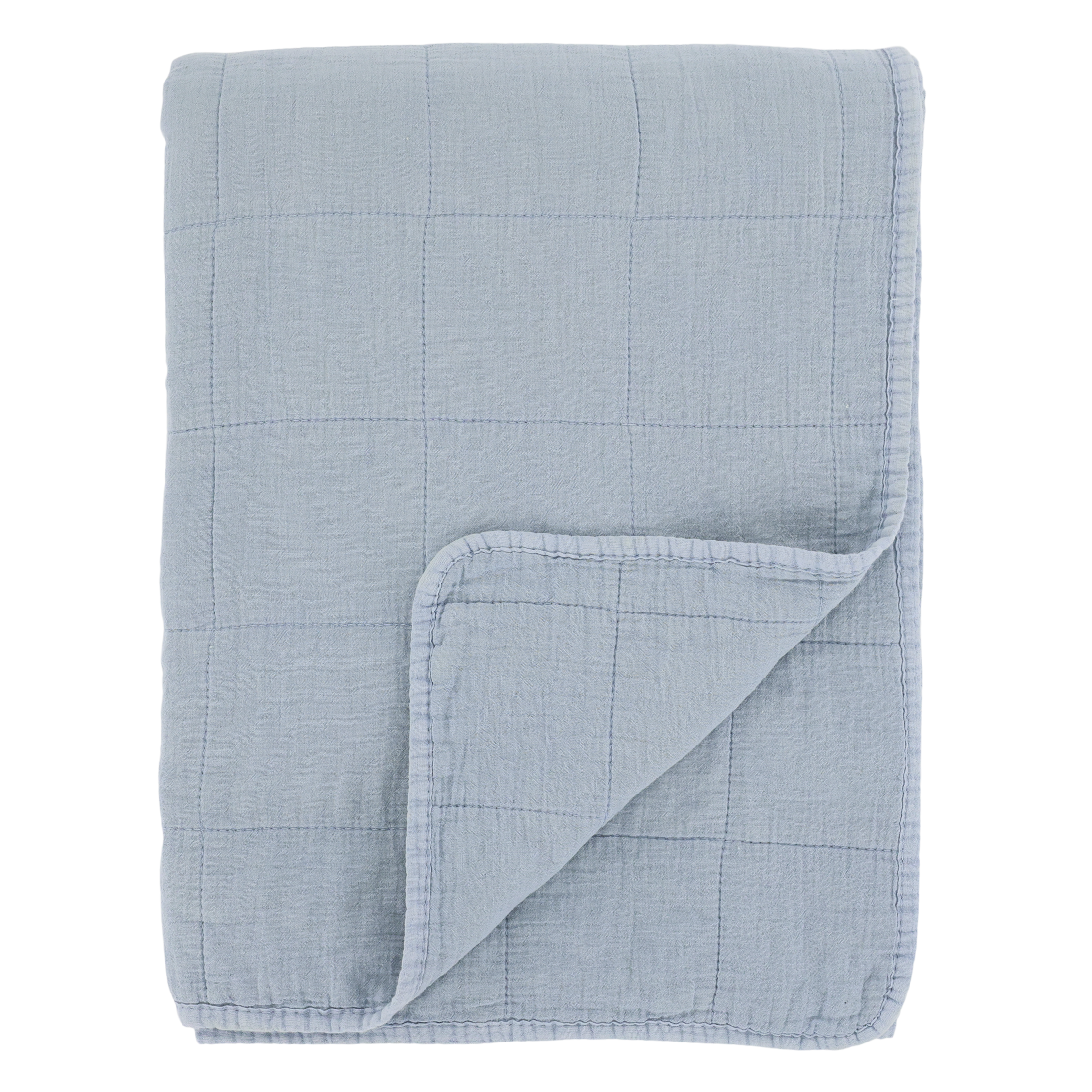 Chic Antique Aix Vintage Quilt Sky Blue