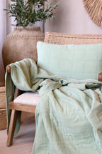 Chic Antique Aix Vintage Quilt Grün