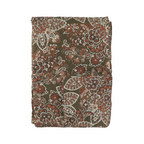 Chic Antique Aix Quilt mit Paisley Motiv in Moos und Terracotta aus Baumwolle