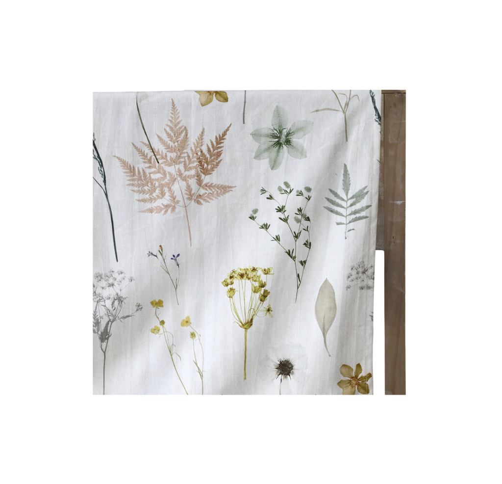 Chic Antique Aix Tischdecke Creme mit Blumendruck Landhaus