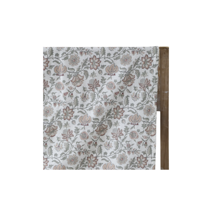 Chic Antique Aix Tischdecke mit Blumendruck aus Baumwolle im skandinavischen Landhausstil