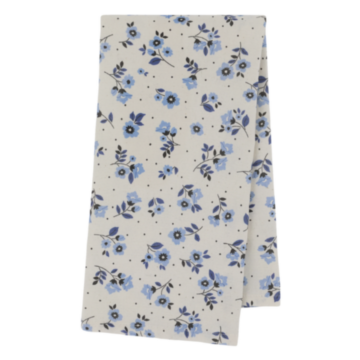 Chic Antique Aix Geschirrtuch Ocean Blue mit floralem Blumenmuster
