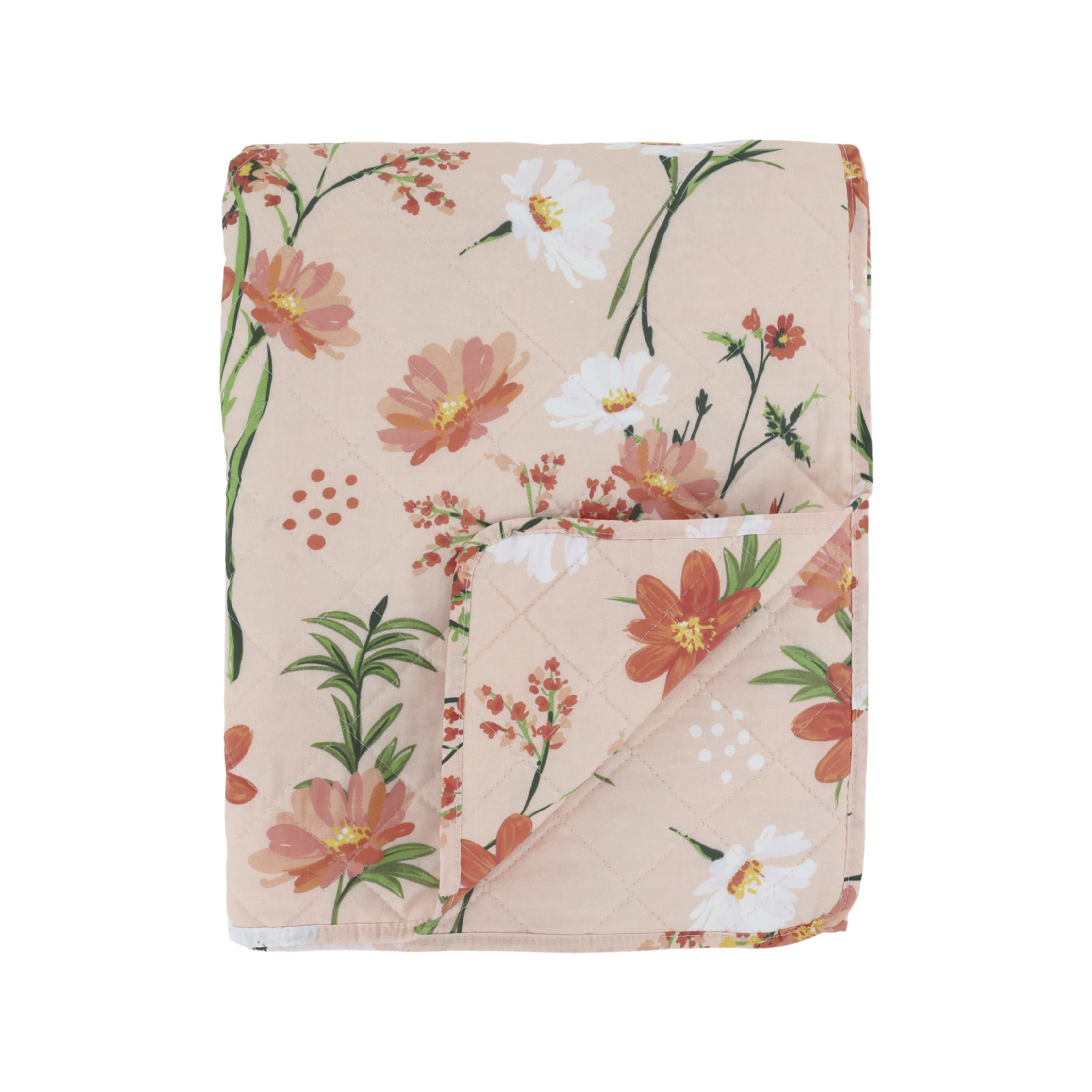 Dekorative Tagesdecke Chic Antique Aix Quilt mit floralem Muster