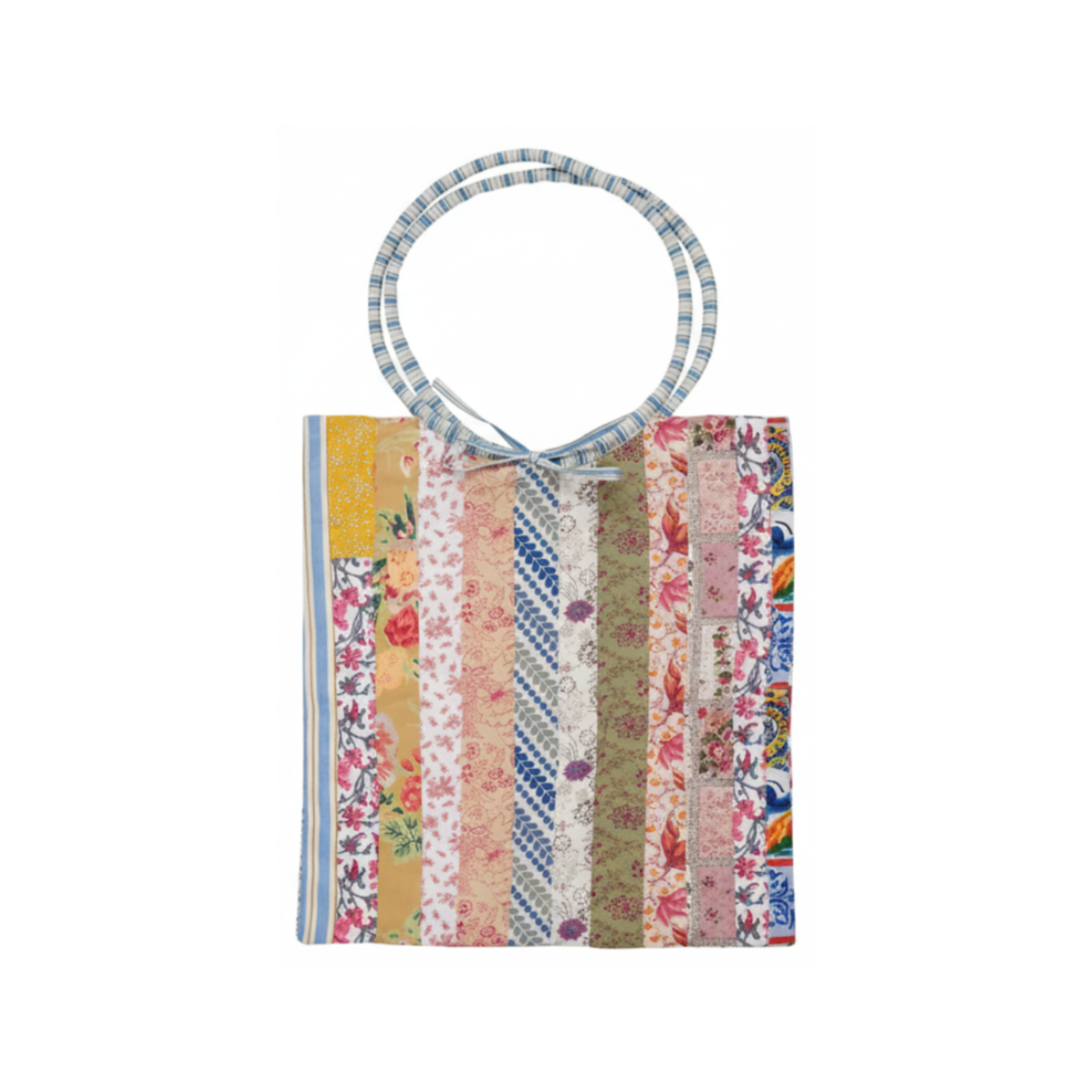 IB Laursen Tasche UNIKA Patchwork aus Baumwolle mit bunten Stoffmustern