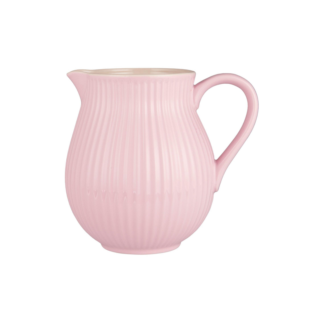 Ib Laursen Mynte Kanne English Rose 2 Liter aus rosa Steingut freigestellt