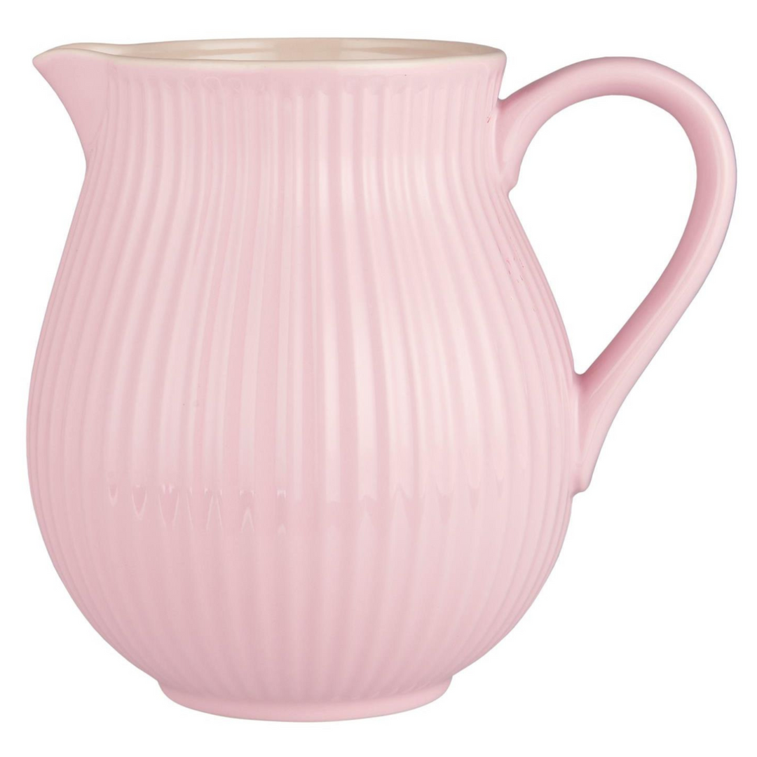 Ib Laursen Mynte Kanne English Rose 2 Liter aus rosa Steingut freigestellt