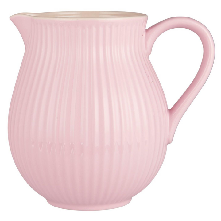 Ib Laursen Mynte Kanne English Rose 2 Liter aus rosa Steingut freigestellt