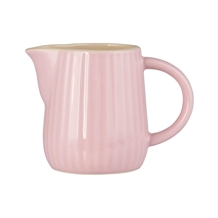Ib Laursen Mynte Milch- und Sahnekännchen English Rose 200 ml aus rosafarbenem Steingut Freisteller