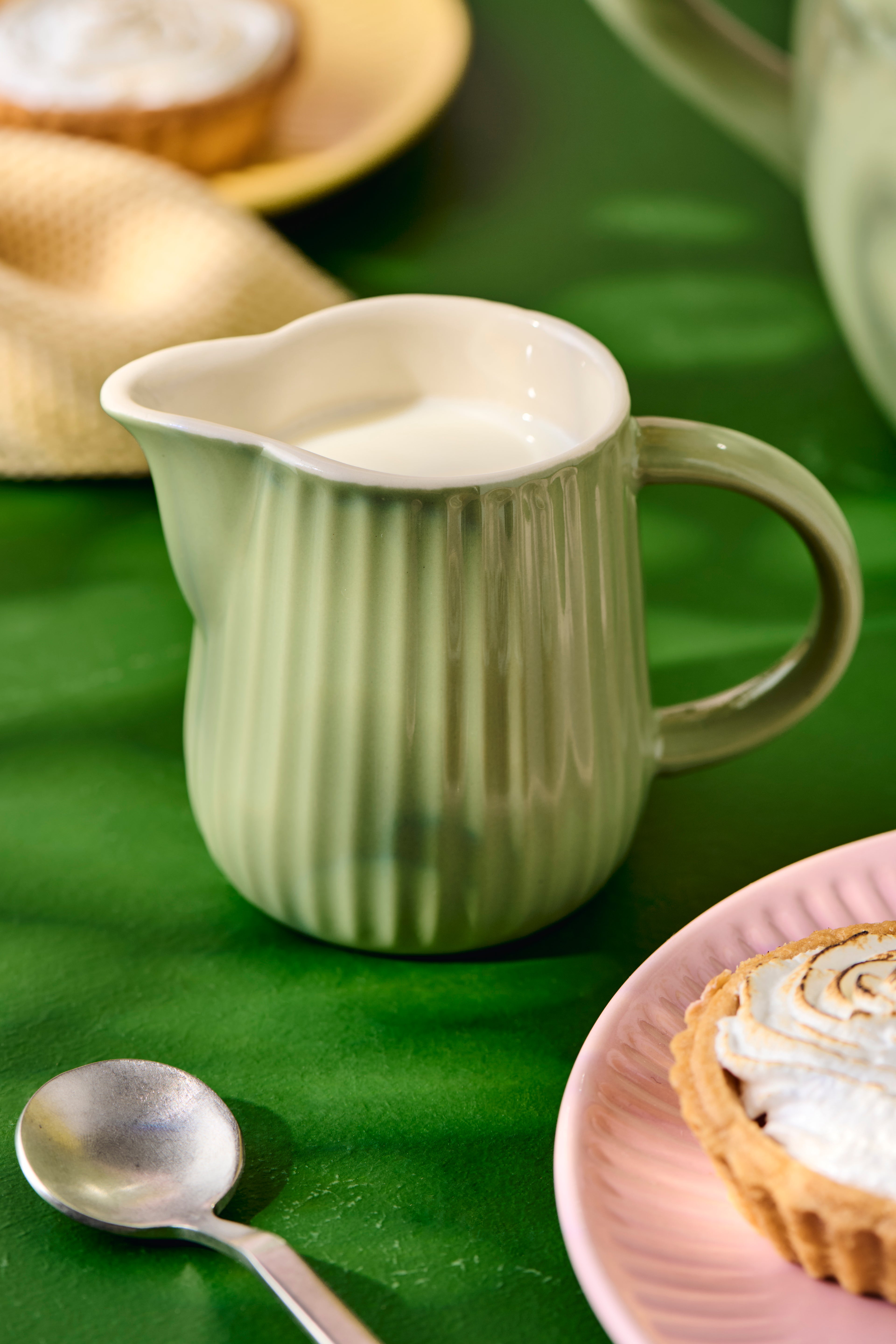 Ib Laursen Mynte Milch- und Sahnekännchen Wasabi 200 ml aus Steingut