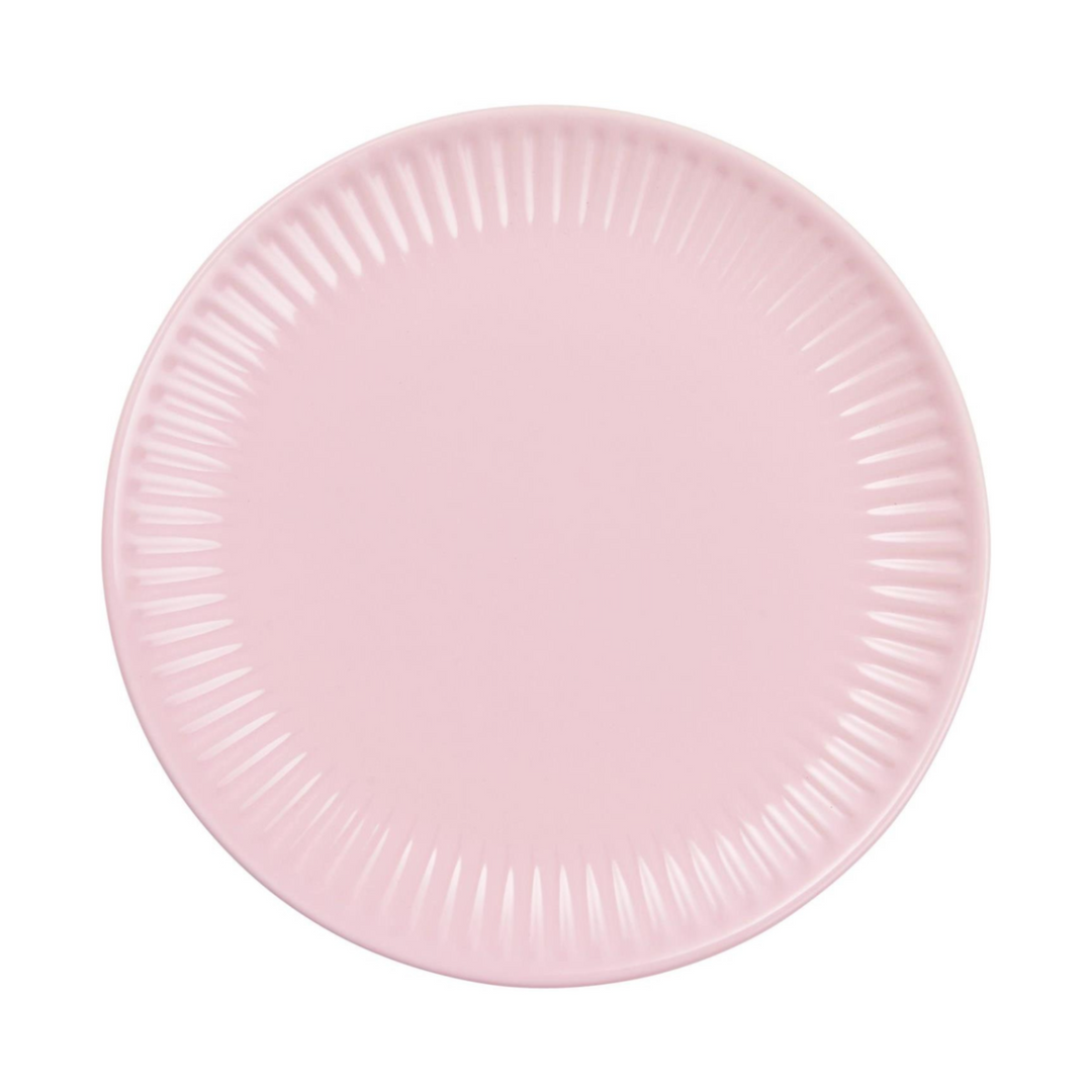IB Laursen Mynte Frühstücksteller English Rose 19,5 cm Steingut Teller in zartem Rosaton