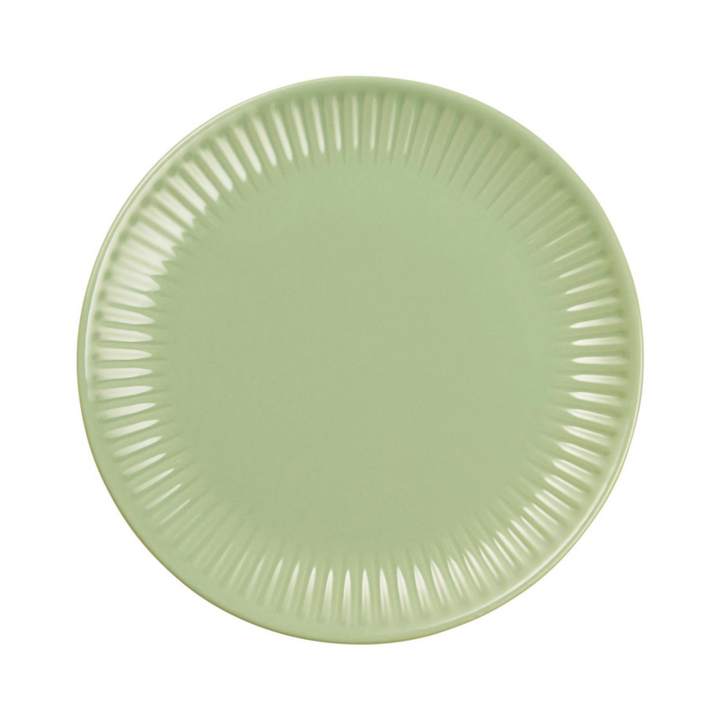 IB Laursen Mynte Frühstücksteller Wasabi 19,5 cm aus Steingut in Grün – Draufsicht