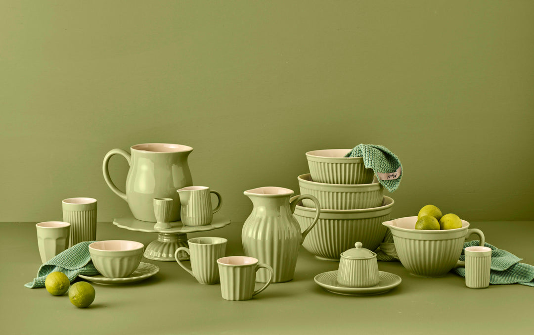 IB Laursen Tasse Mynte Wasabi Grün aus Steingut gesamtes Sortiment