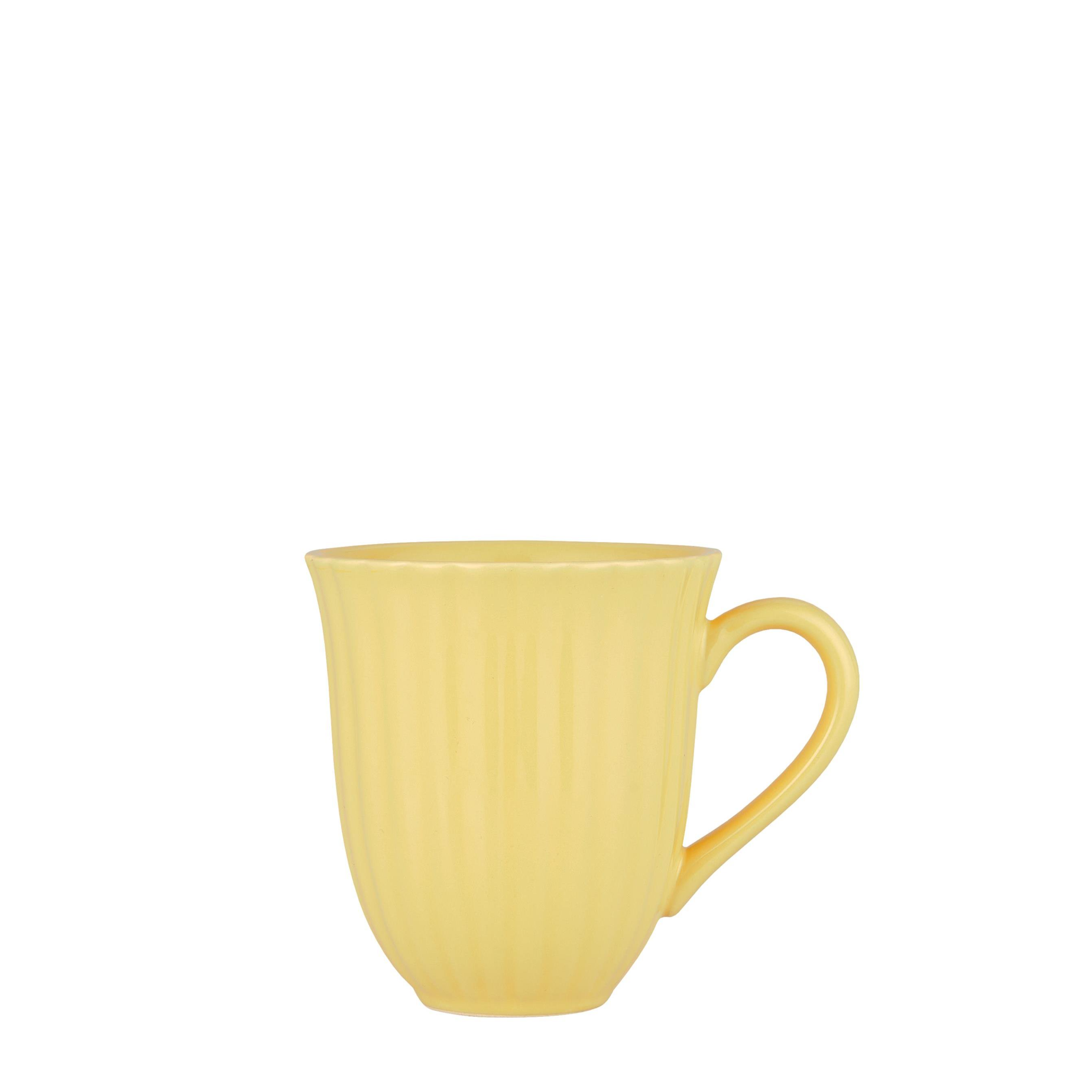 Ib Laursen Tasse mit Rillen Mynte Lemonade