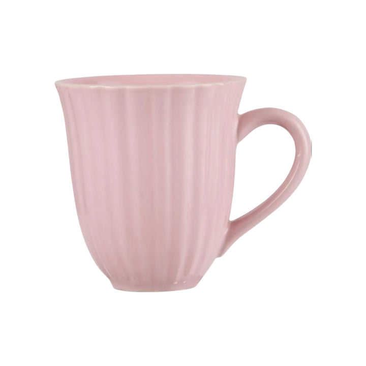 IB Laursen Tasse mit Rillen Mynte English Rose Rosa aus Steingut