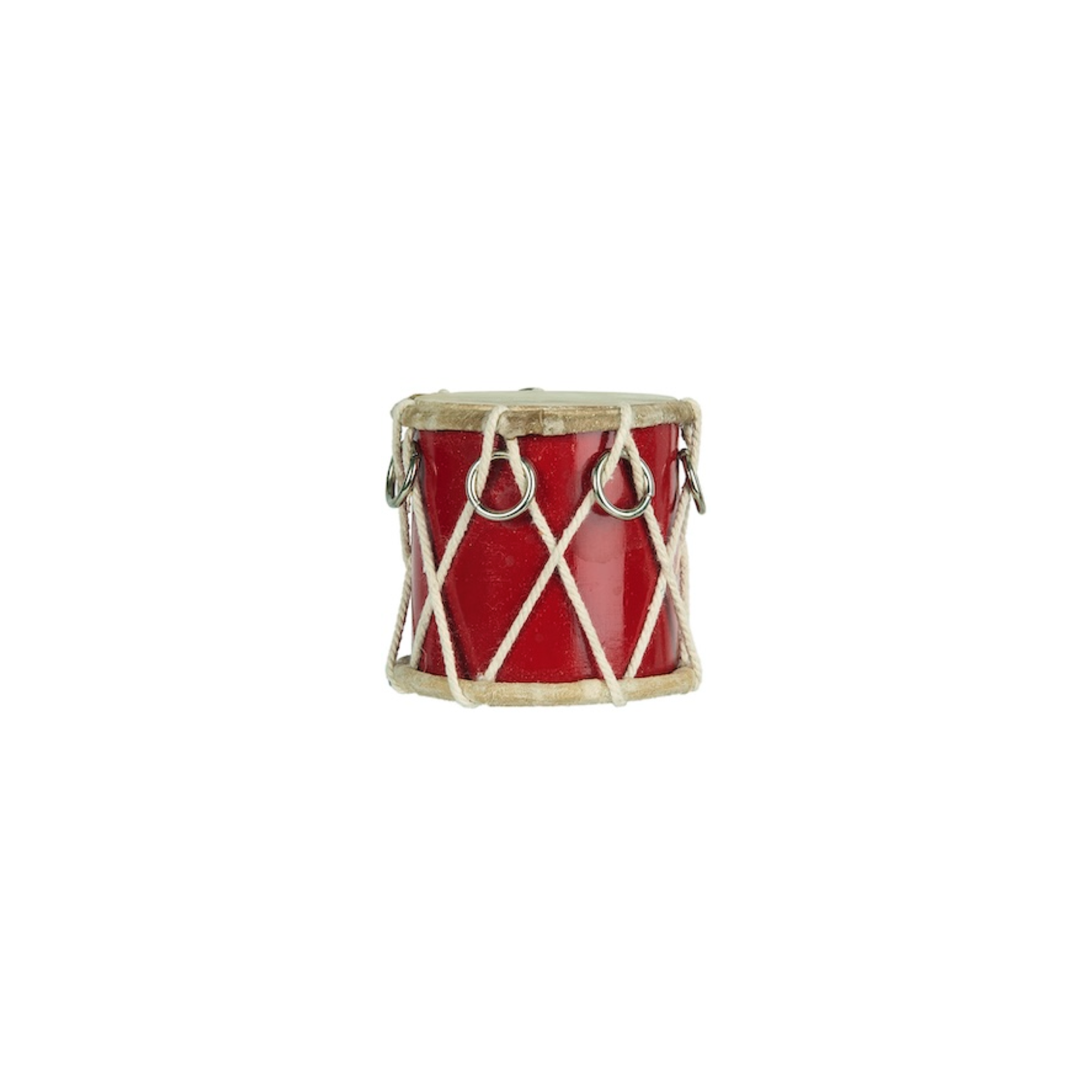 Ib Laursen Trommel Weihnachtsdekoration in Rot mit Schnürung