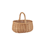 Ib Laursen Korb mit Querhenkel Mini aus Vollweide im skandinavischen Landhausstil