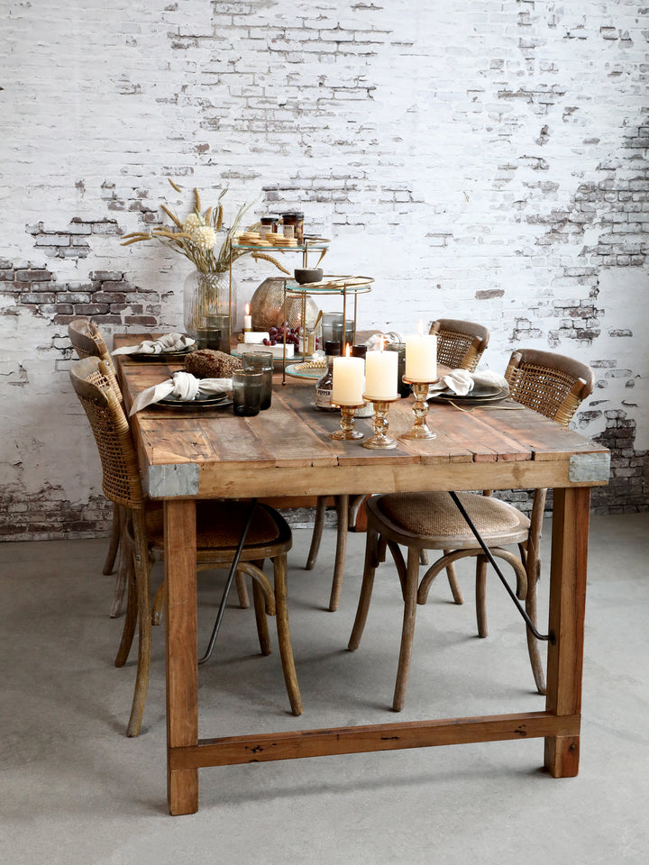 Chic Antique Grimaud Alter Holztisch aus Recyclingholz Natur