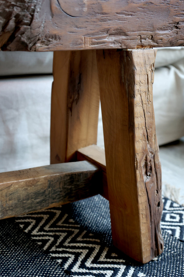 Chic Antique Grimaud Bank aus Recyclingholz – Natur