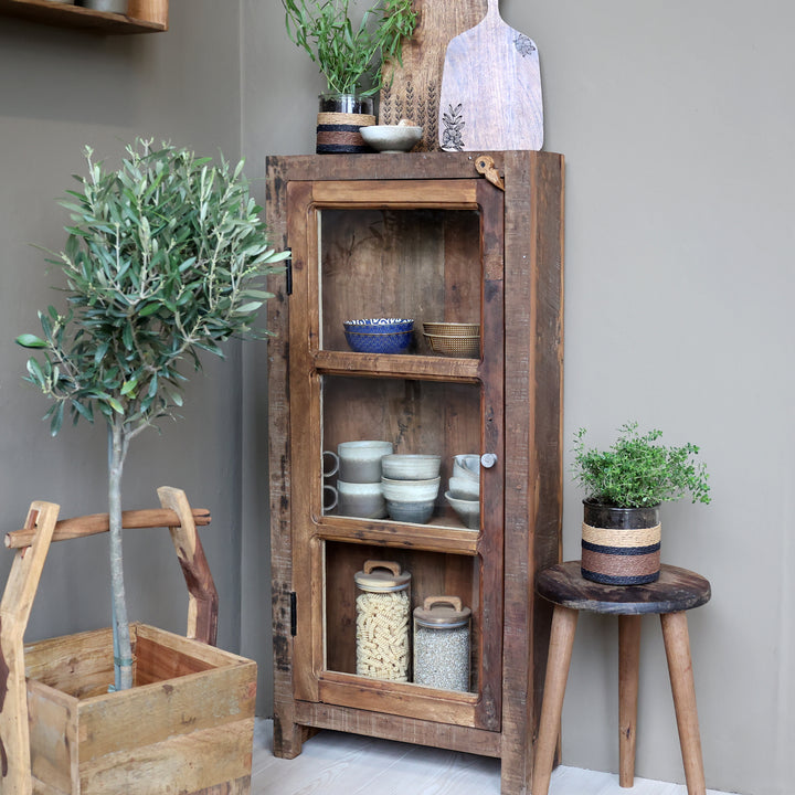 Chic Antique Grimaud Vitrinenschrank Natur