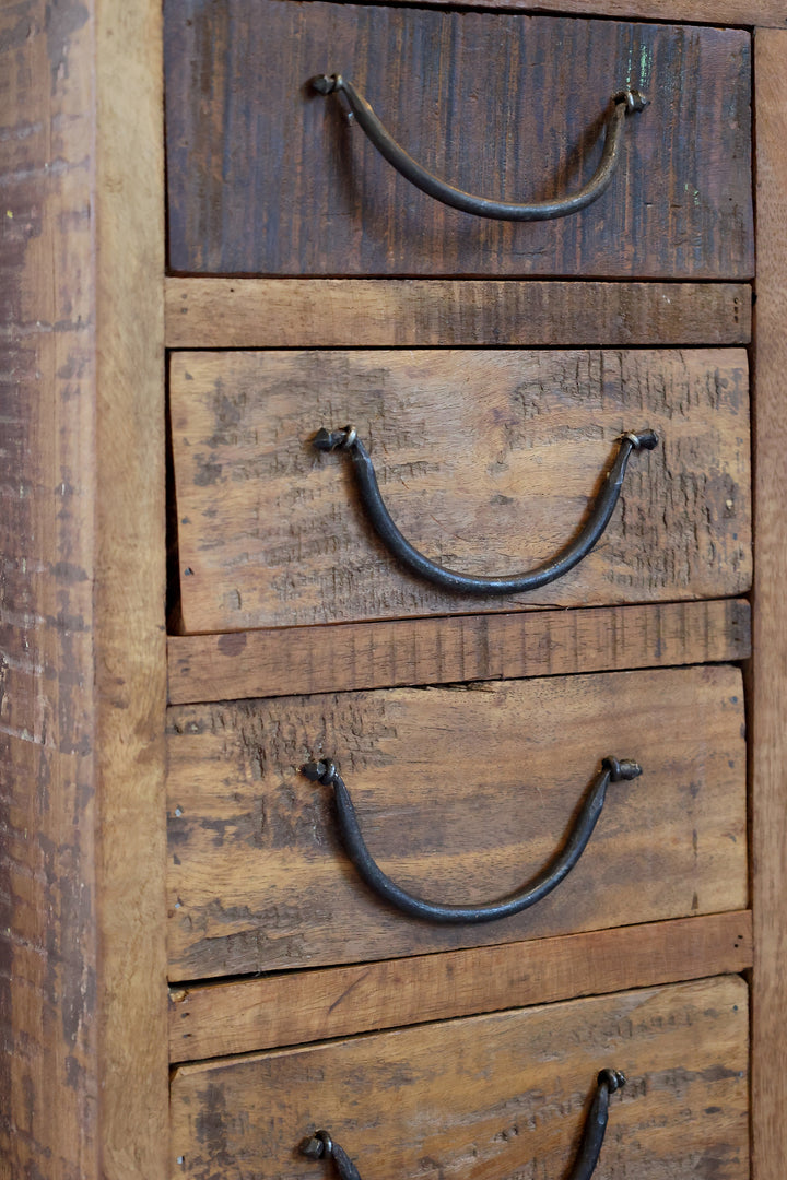 Chic Antique Grimaud Kommode mit 8 Schubladen Natur
