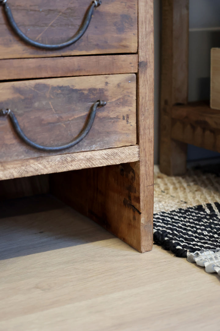 Chic Antique Grimaud Kommode mit 8 Schubladen Natur