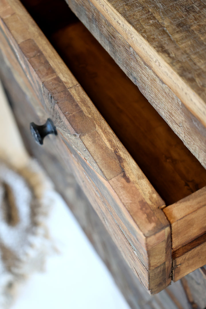 Chic Antique Grimaud Schrank mit Türen und Schubladen Natur