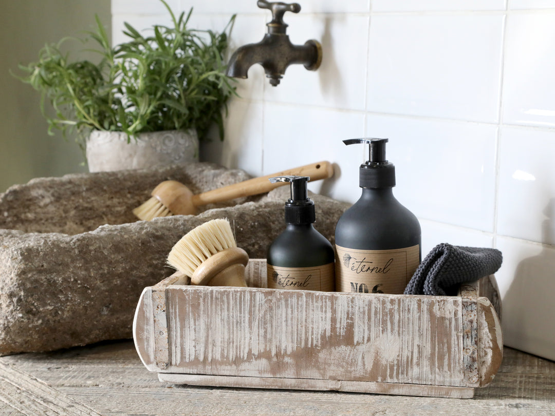 Chic Antique Holz Backsteinform als dekorative Aufbewahrung