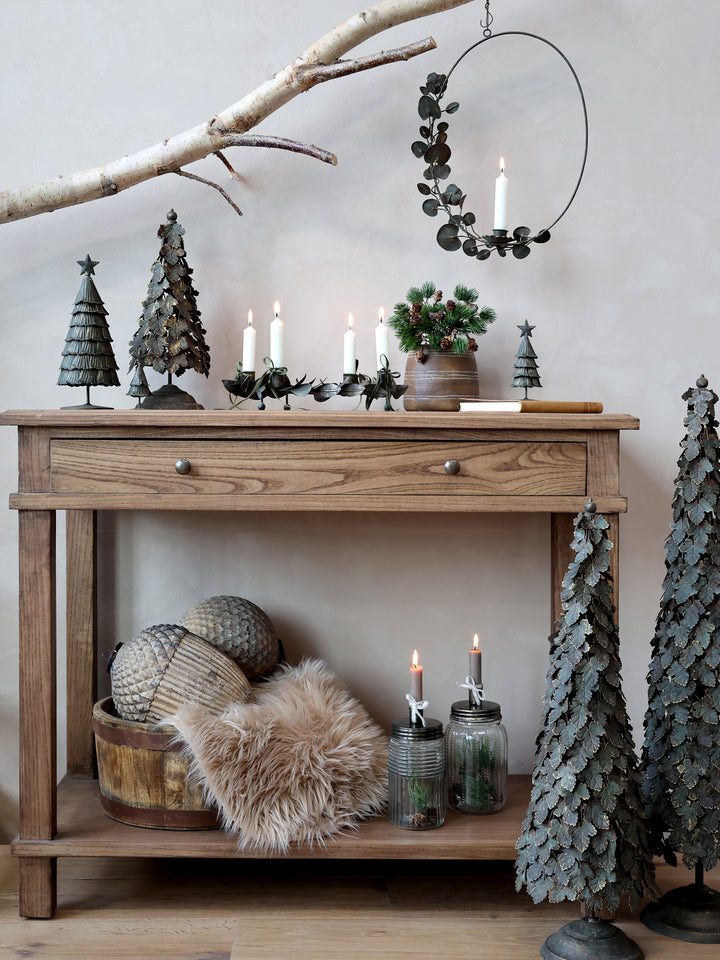 Rustikale Holzschale aus recyceltem Holz von Chic Antique als Vintage Dekoration