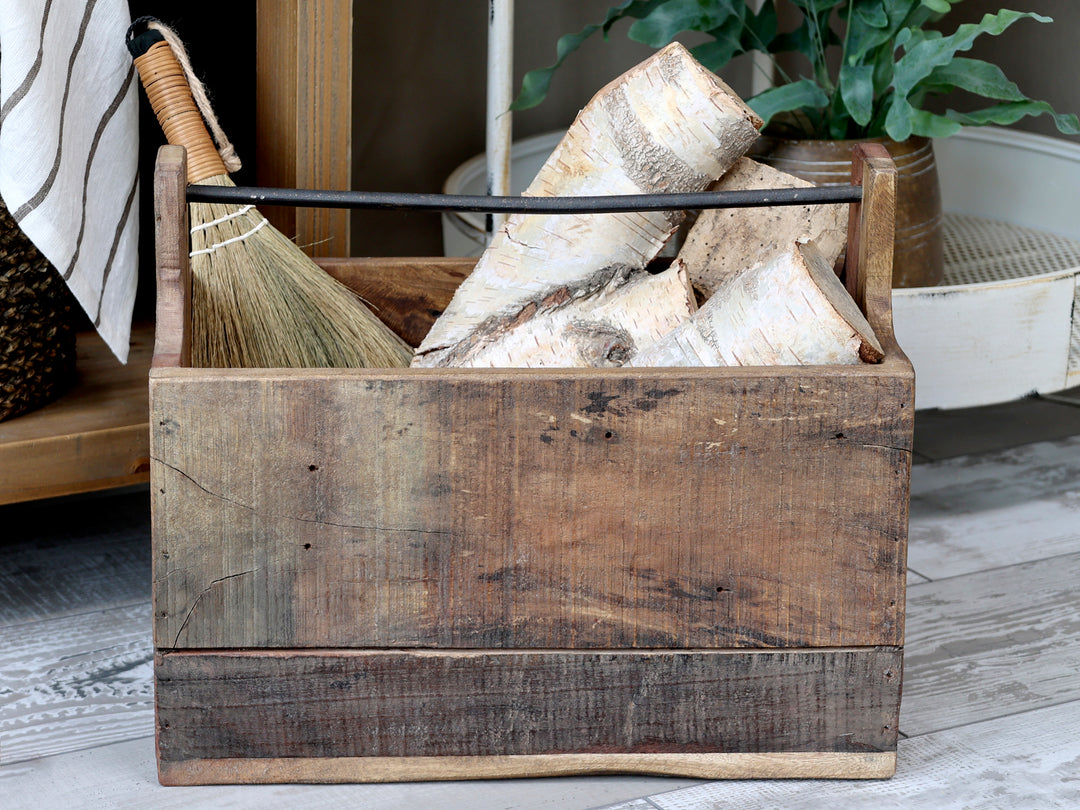 Chic Antique Holzkasten mit Griff aus recyceltem Holz für Dekoration oder Aufbewahrung