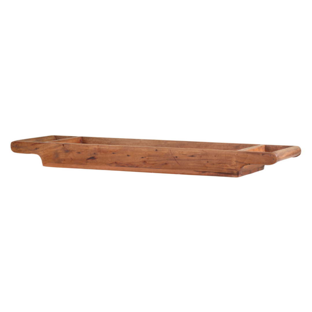 Chic Antique Grimaud Tablett mit Handgriff aus recyceltem Holz