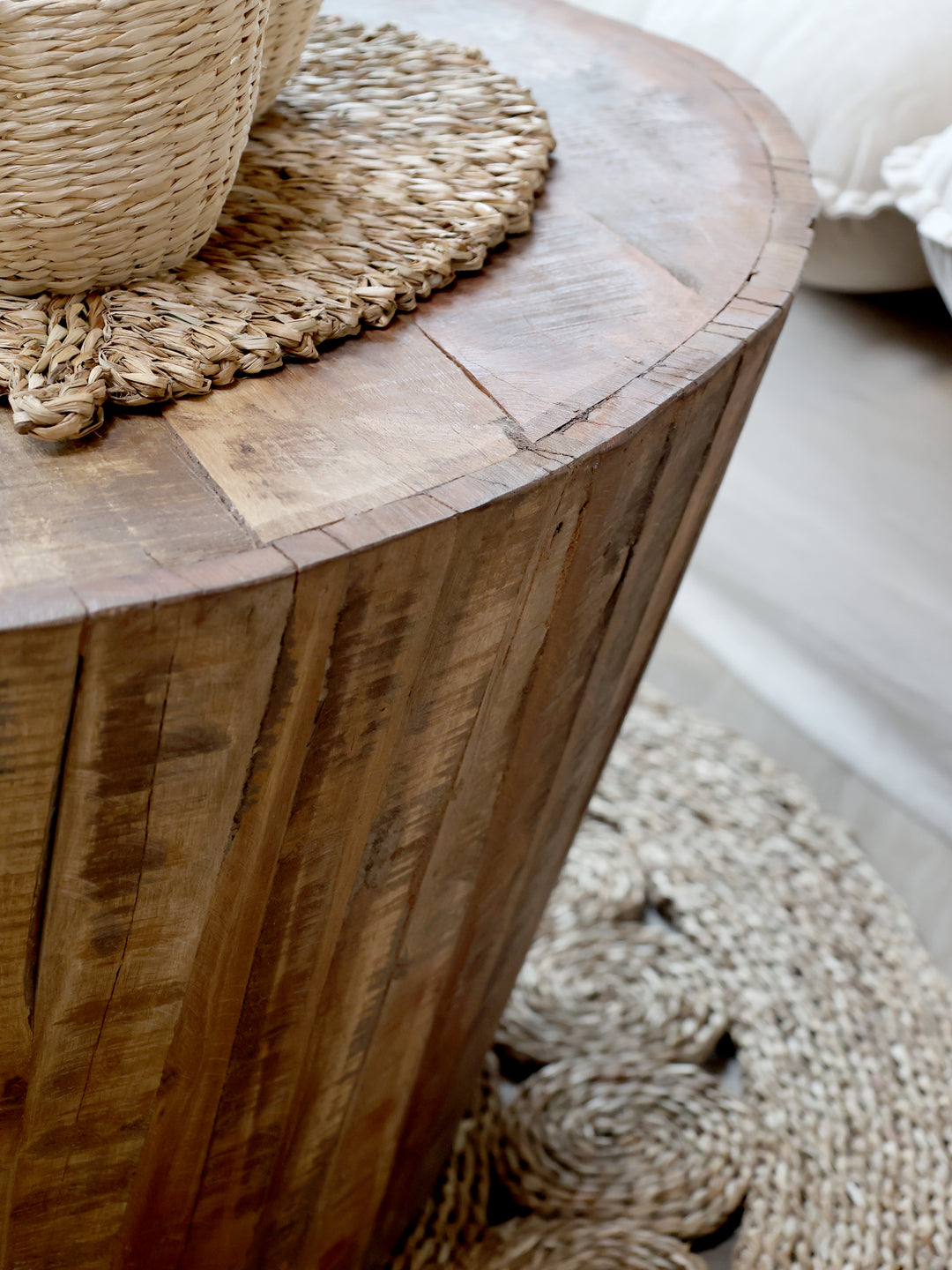 Chic Antique Grimaud Sofatisch aus Recyclingholz – Natur
