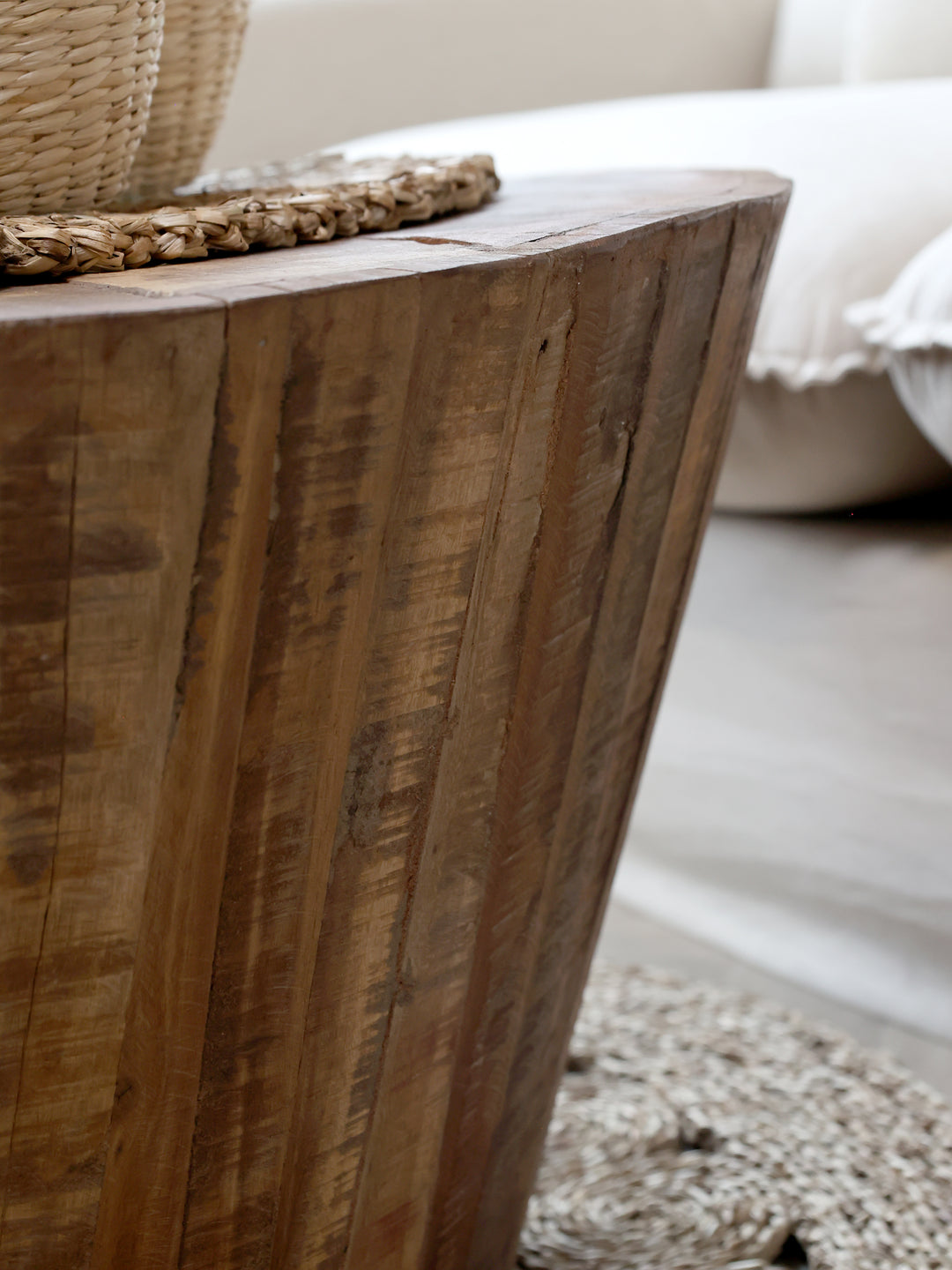 Chic Antique Grimaud Sofatisch aus Recyclingholz – Natur
