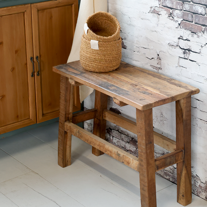 Chic Antique Grimaud Bank aus Recyclingholz – Natur