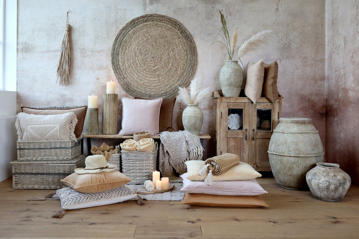 Chic Antique Grimaud Bank mit Eisengestell Natur