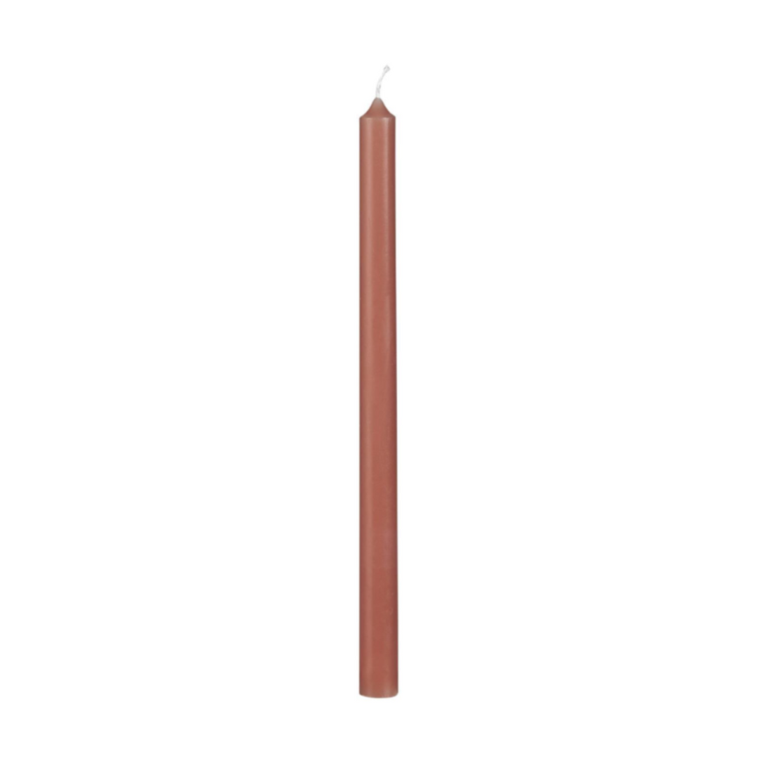Ib Laursen Stabkerze Faded Rose 20 cm, schlanke Paraffin-Kerze im skandinavischen Stil