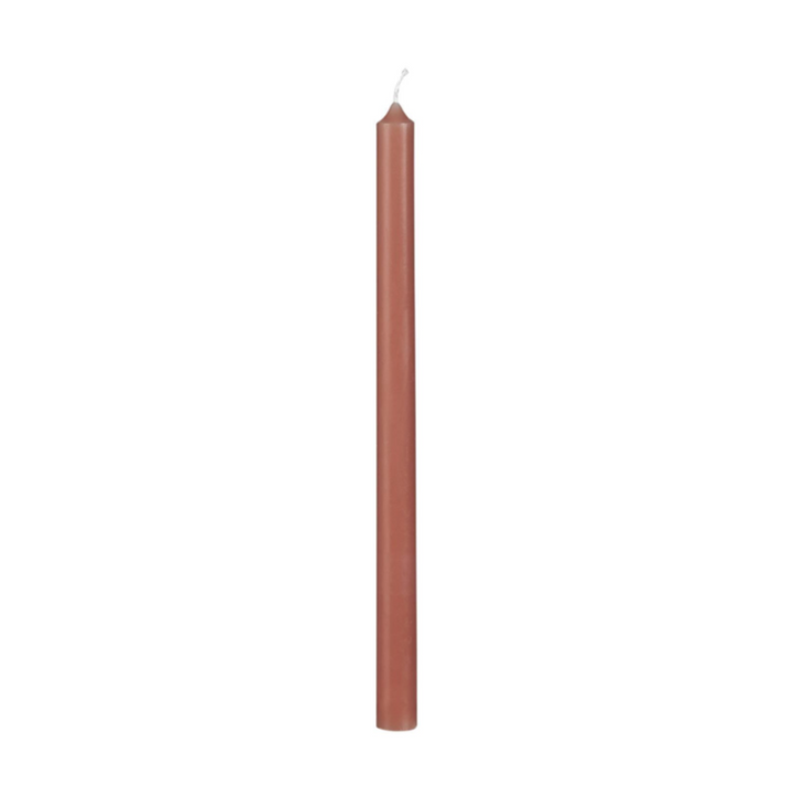 Ib Laursen Stabkerze Faded Rose 20 cm, schlanke Paraffin-Kerze im skandinavischen Stil