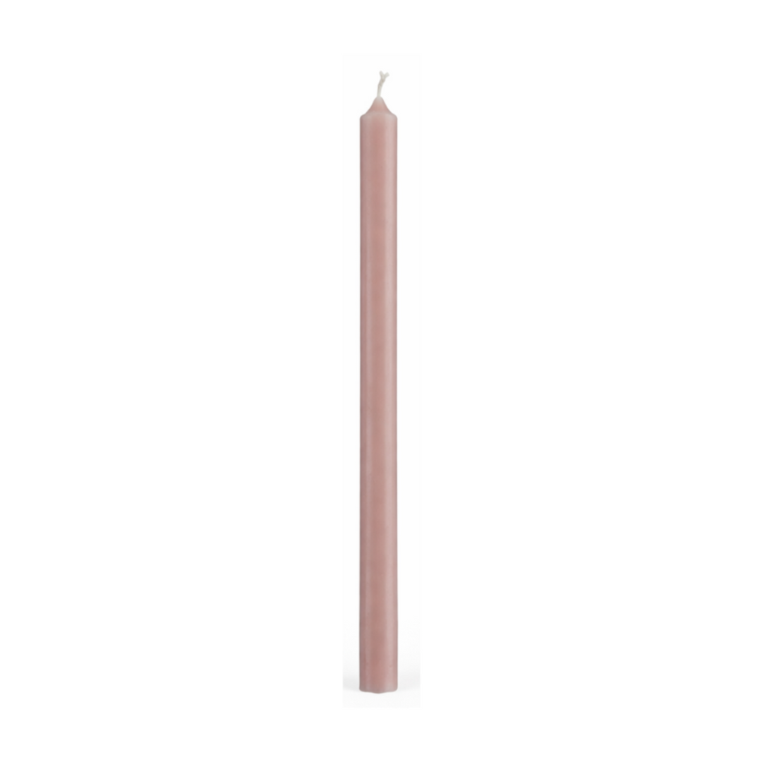Ib Laursen Stabkerze Rosa Malva 20 cm, schmale Paraffin-Kerze im skandinavischen Stil