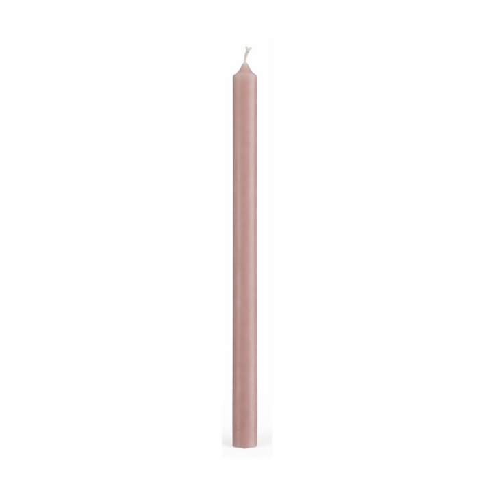 Ib Laursen Stabkerze Rosa Malva 20 cm, schmale Paraffin-Kerze im skandinavischen Stil