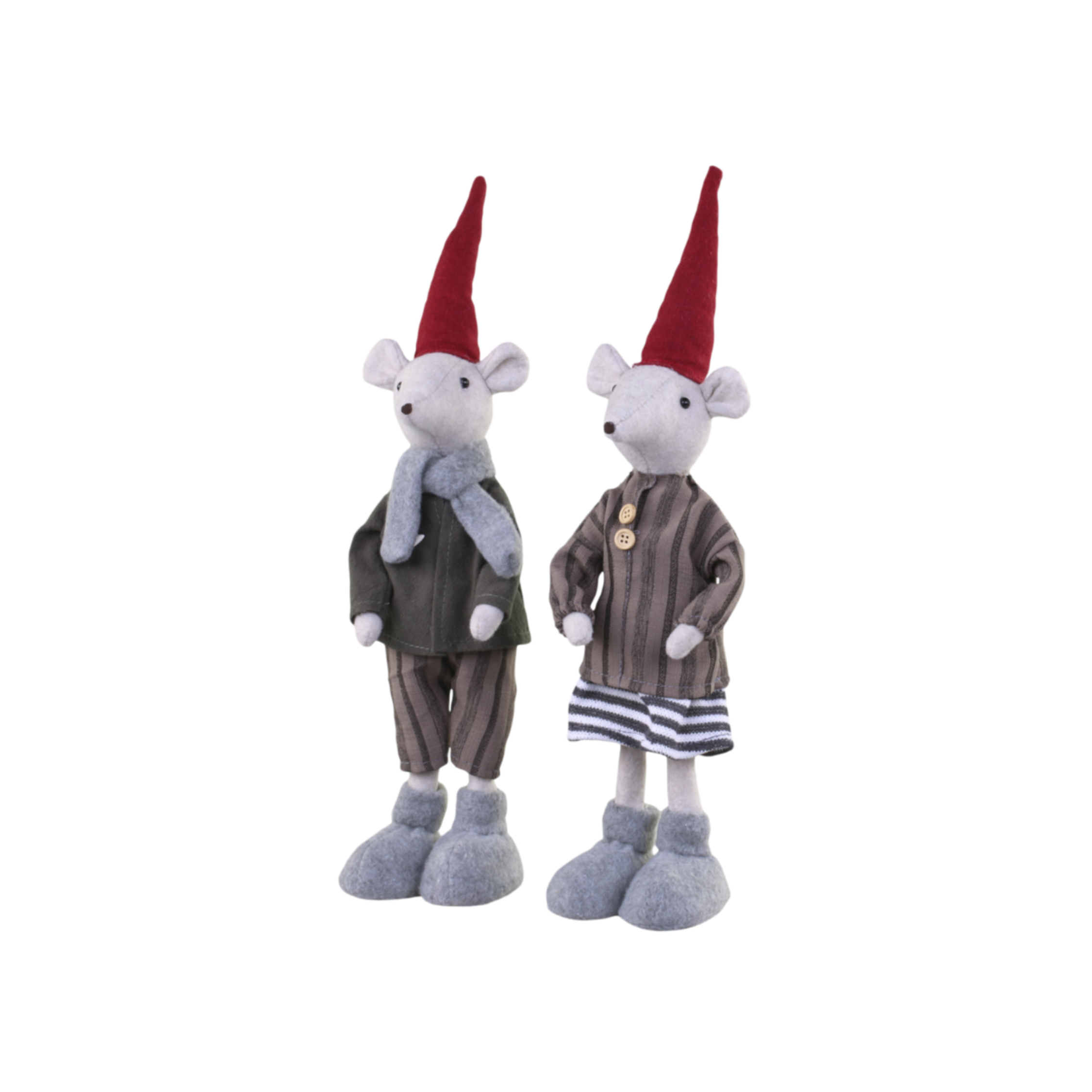 Chic Antique Asger und Agnes Weihnachtsmaus Figuren im Landhausstil