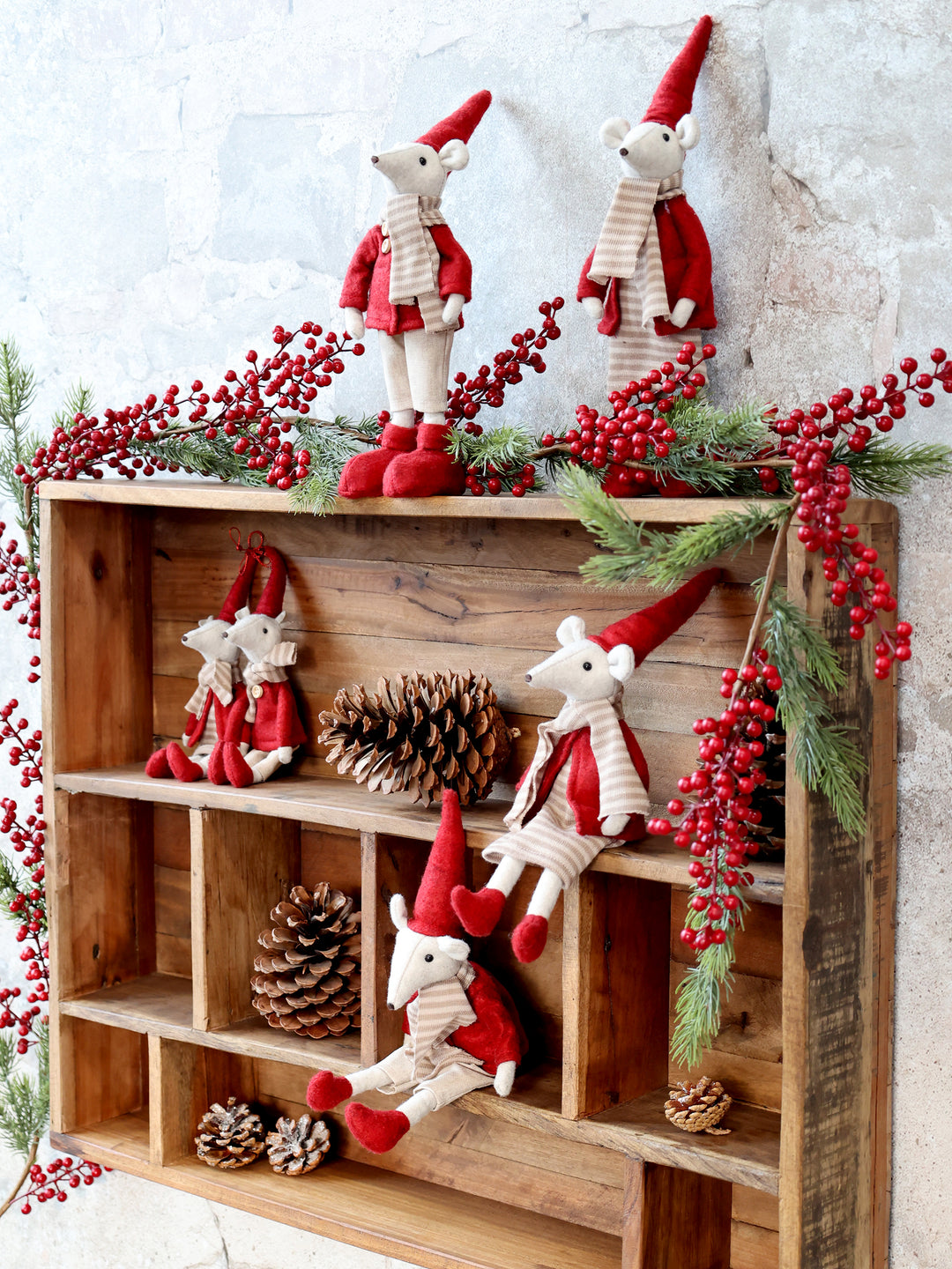 Dekorative Weihnachtsmäuse Julius und Juliane von Chic Antique