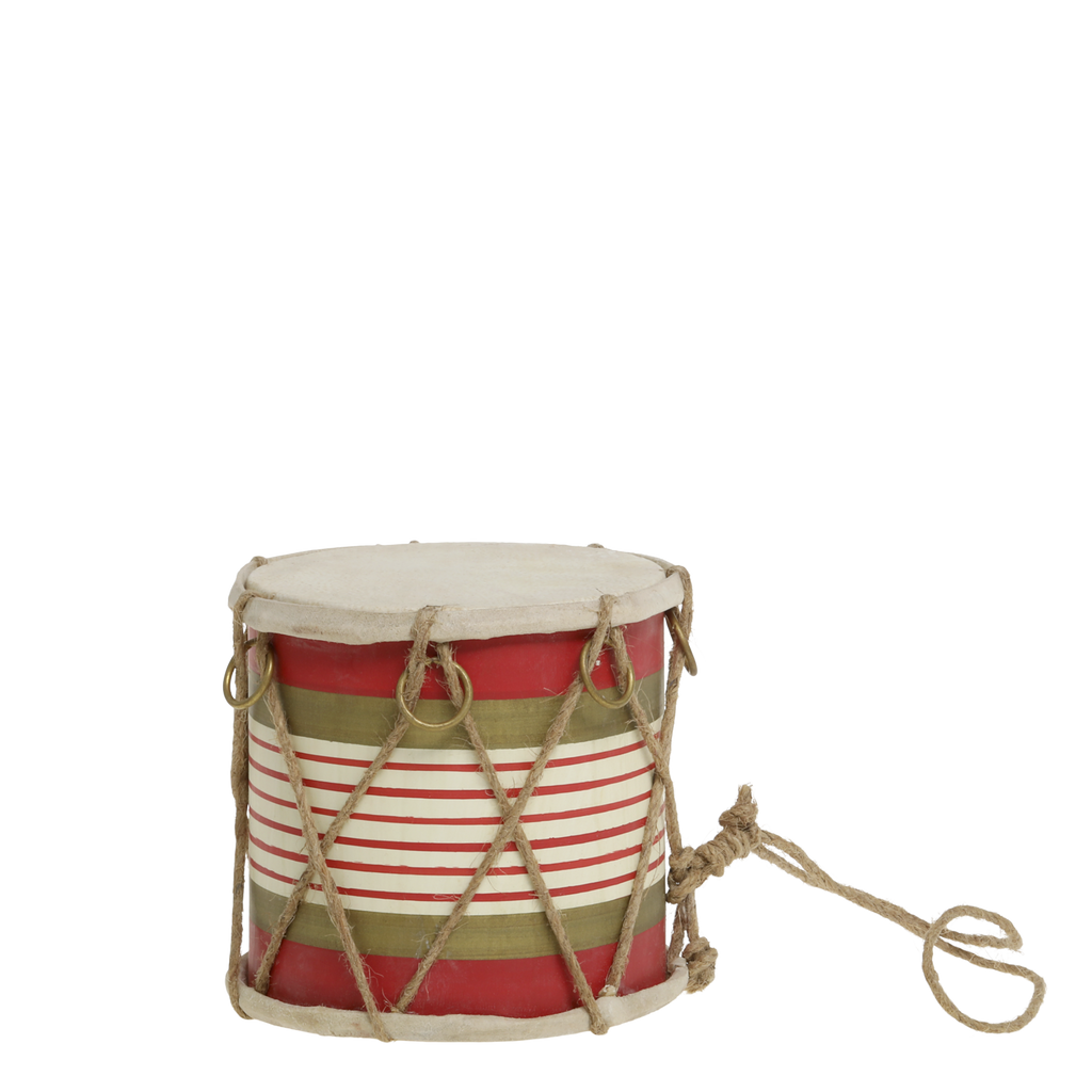 Chic Antique Vintage Trommel mit Leder handgemacht