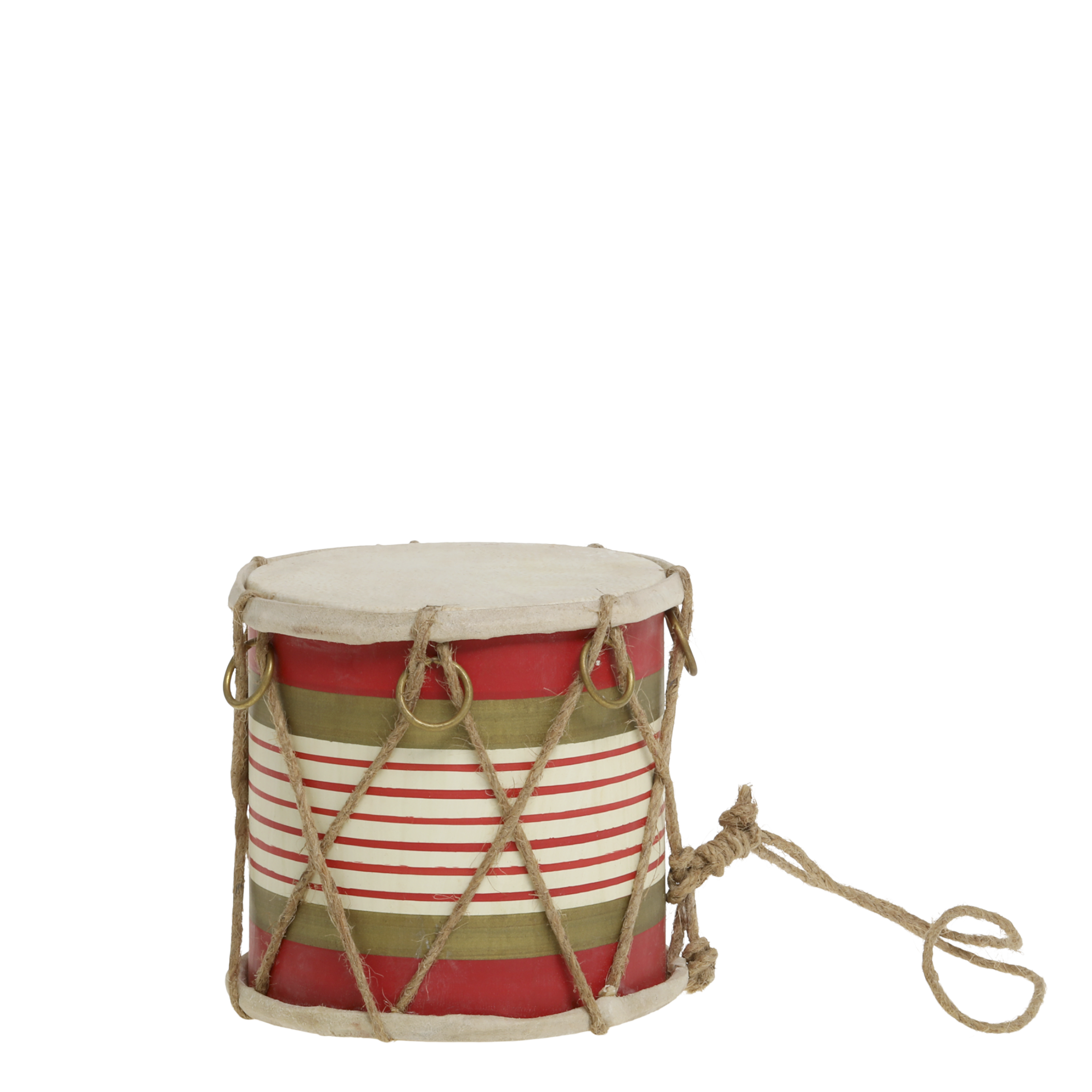 Chic Antique Vintage Trommel mit Leder handgemacht