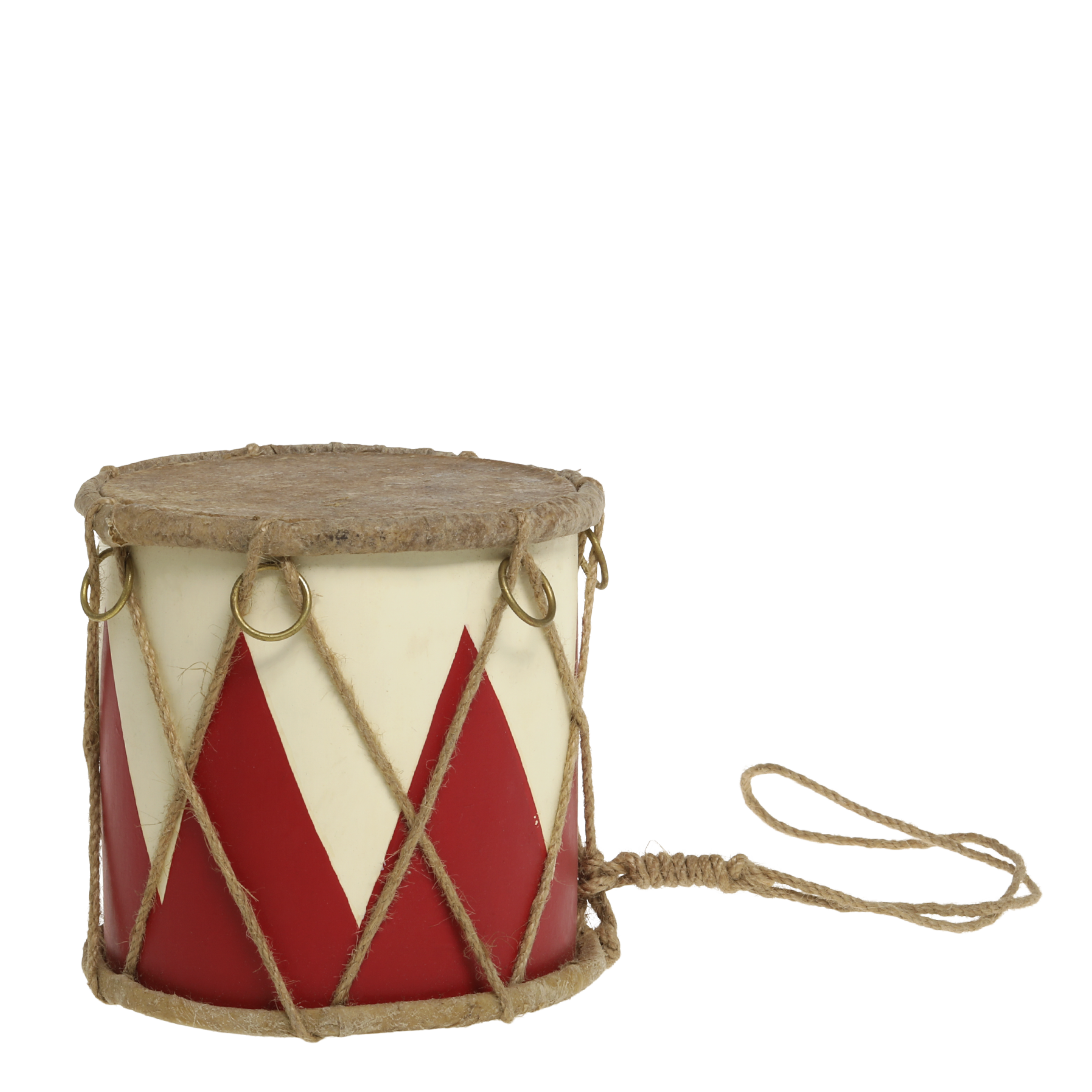 Chic Antique Vintage Trommel mit Leder handgemacht