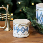 Chic Antique Vintage Trommel mit Leder