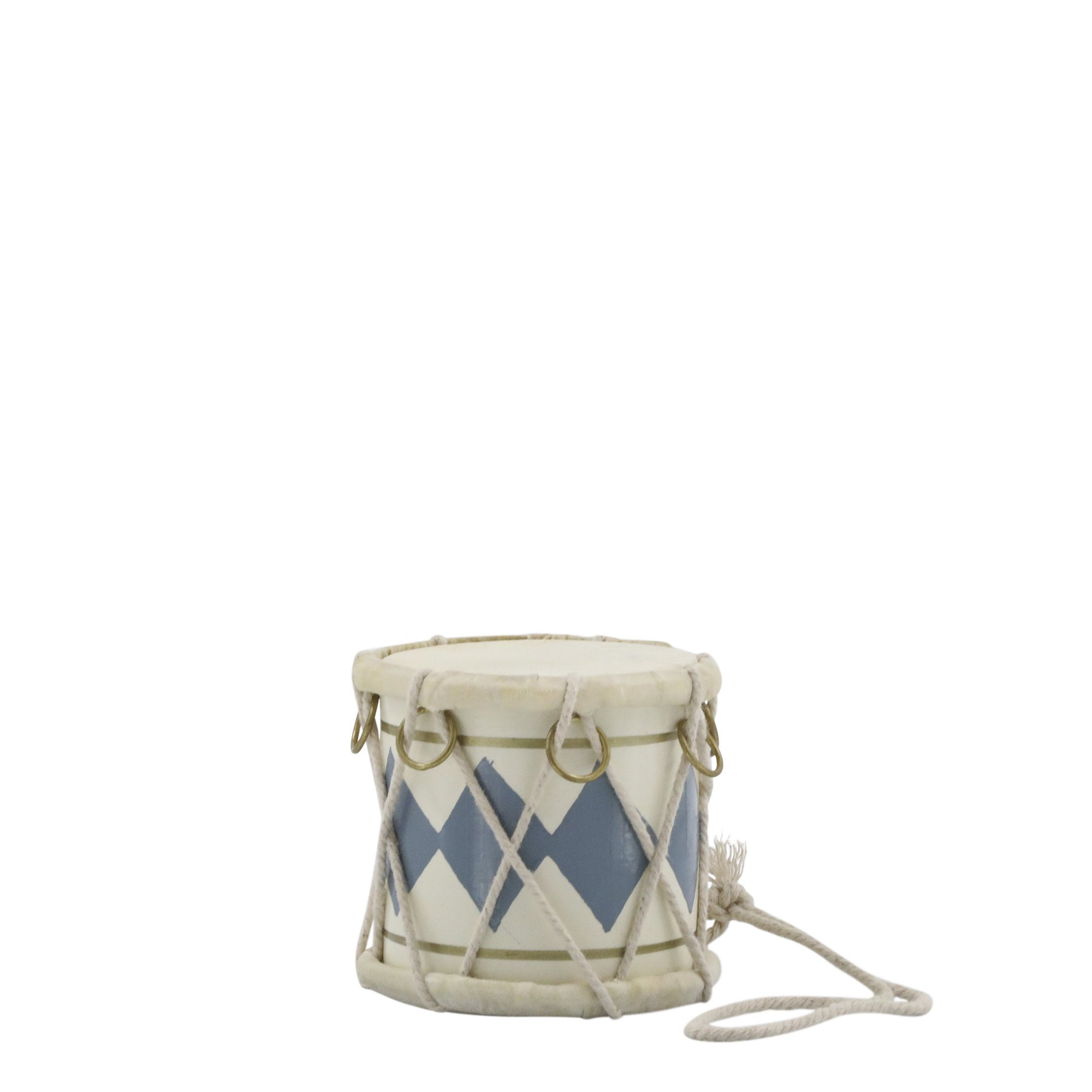 Chic Antique Vintage Trommel mit Leder