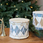 Chic Antique Vintage Trommel mit Leder handgemacht