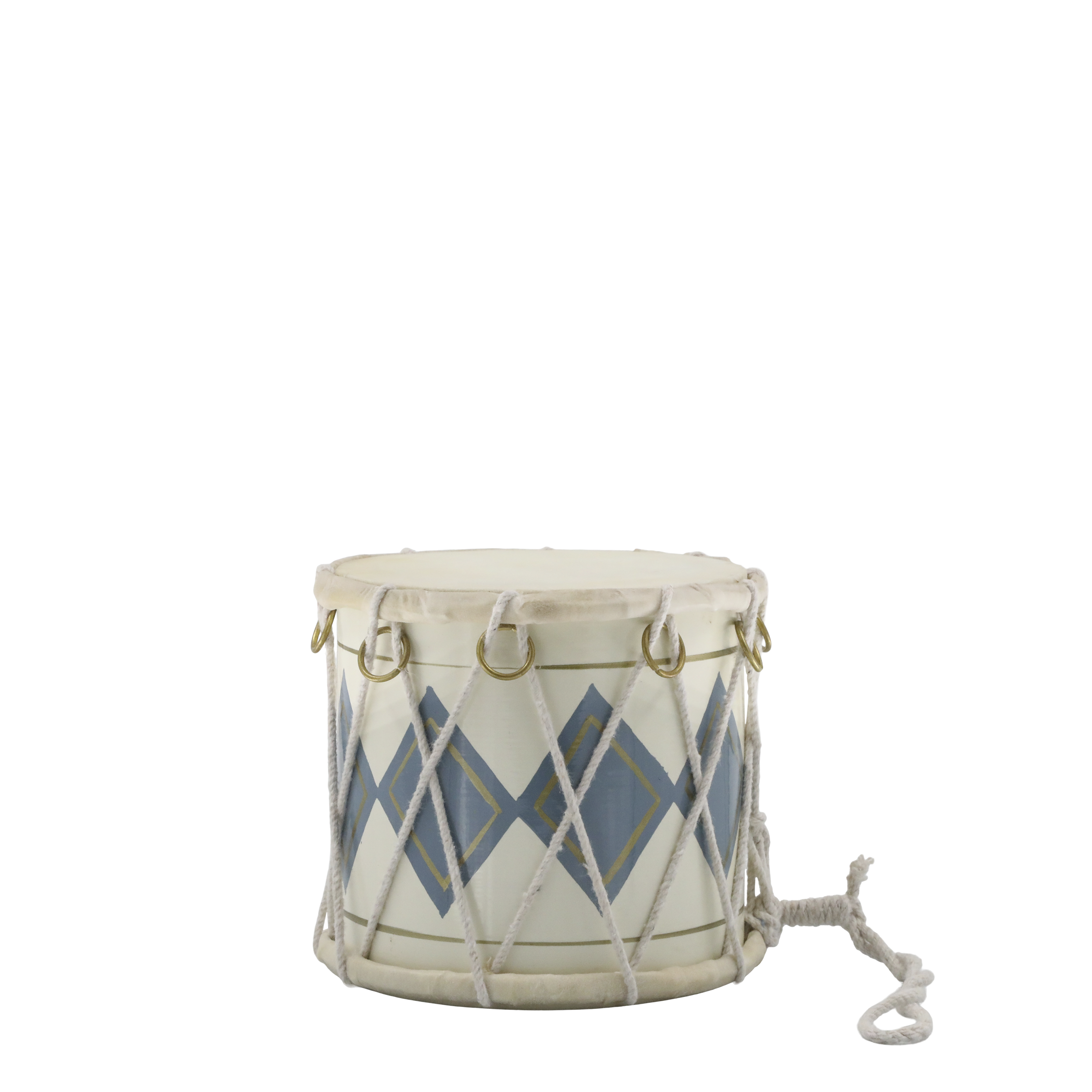 Chic Antique Vintage Trommel mit Leder handgemacht