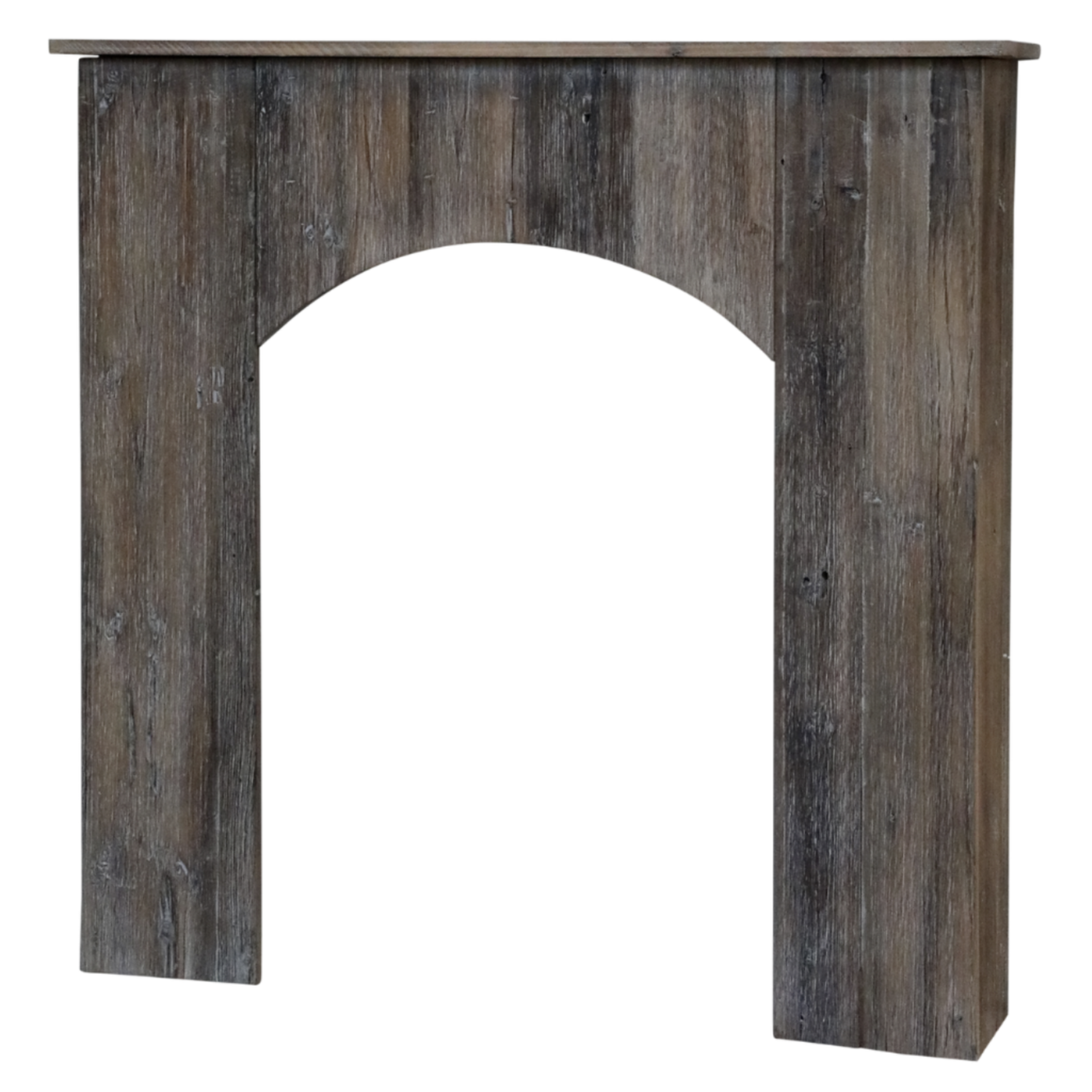 Chic Antique Grimaud Kaminumrandung für Deko in Recyclingholz